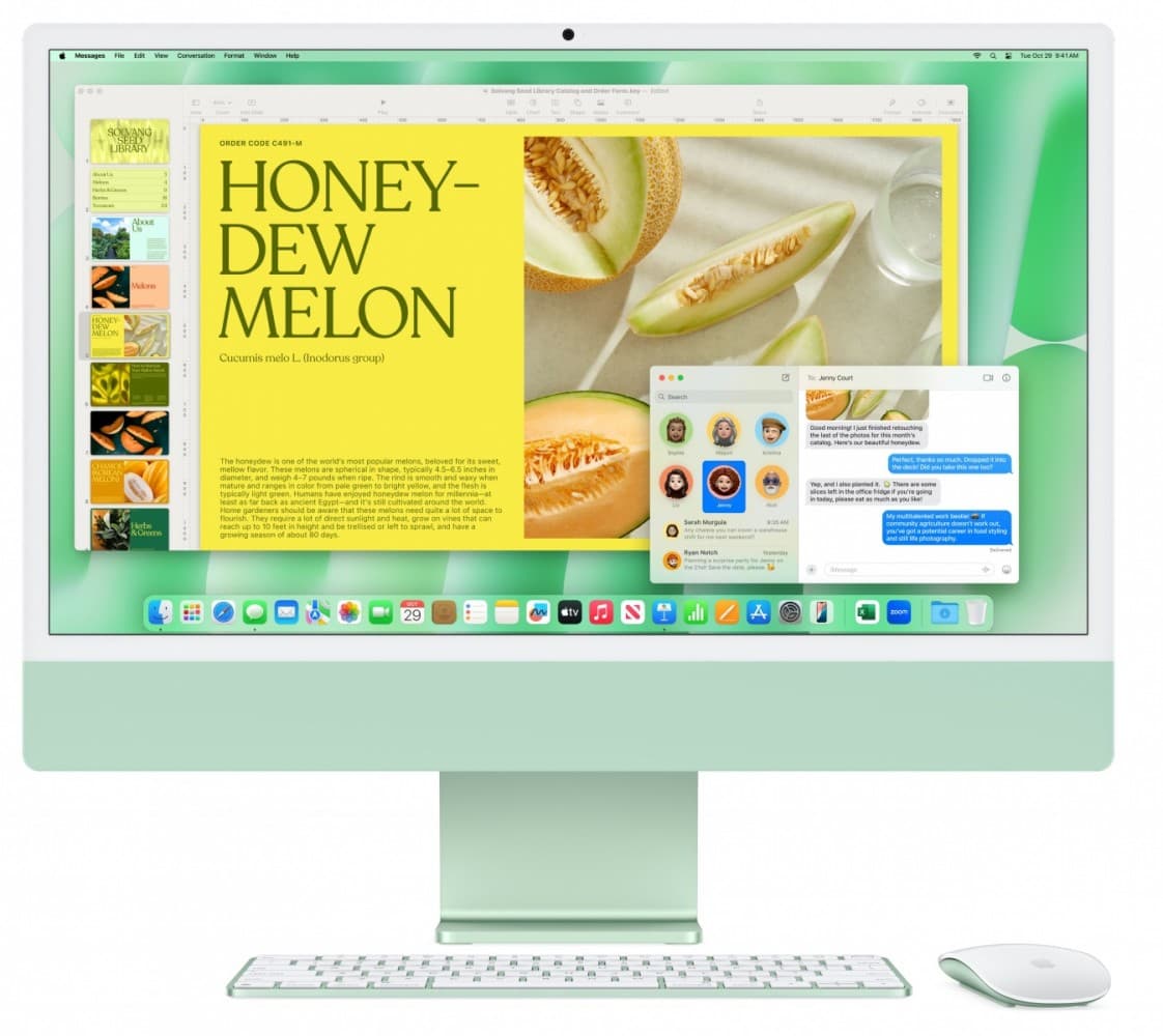 iMac 24 cale: M4 10/10, 16GB, 256GB SSD - Zielony